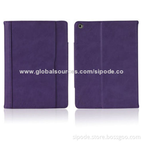 Leather cases for iPad Air/iPad 5, PU leather material, multifunction standing and folding